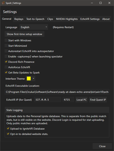 File:Spark settings window.png